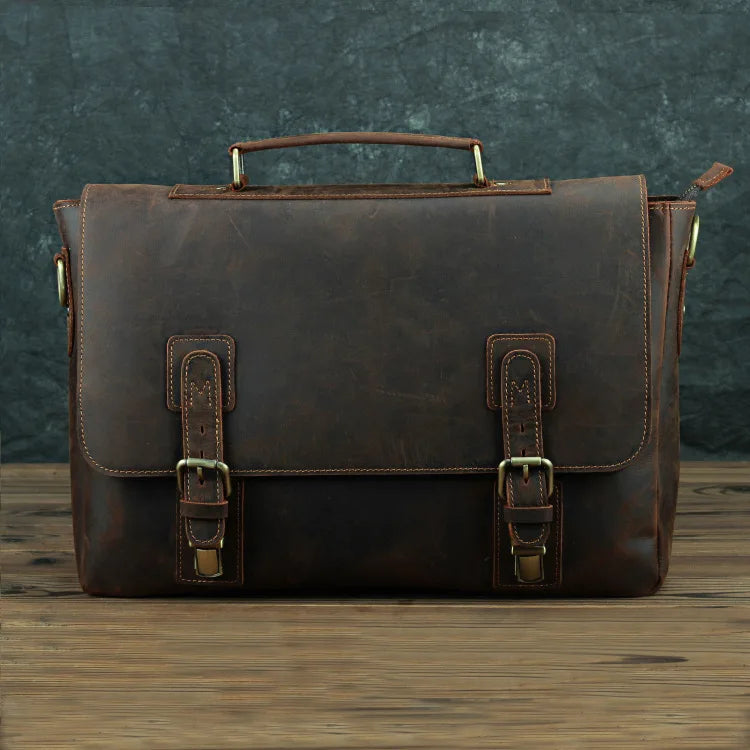 15.6 in Laptop Leather Bag