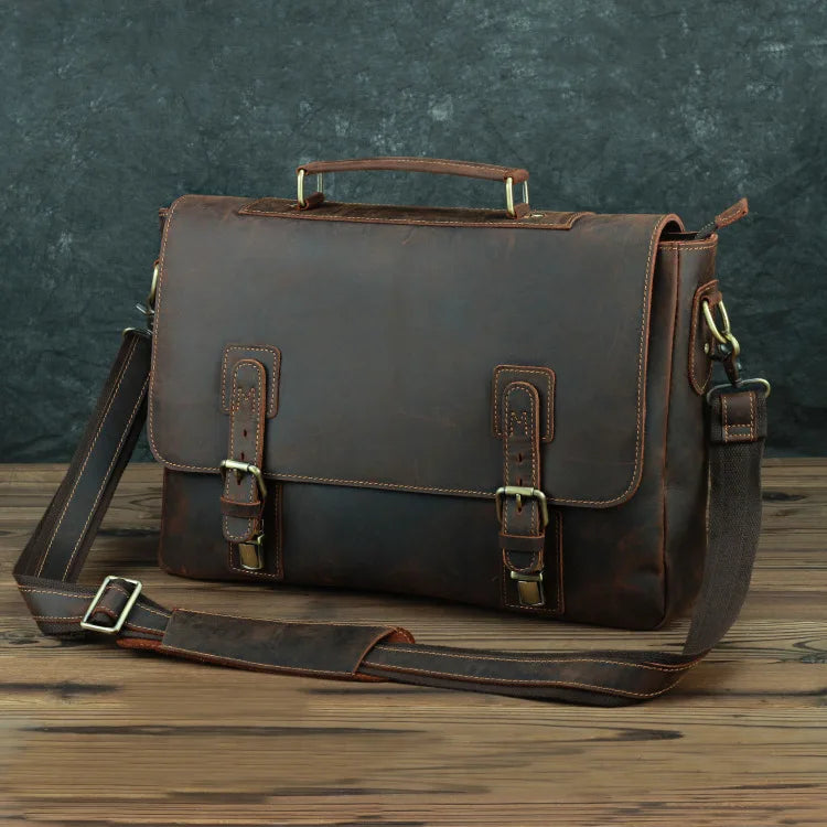 15.6 in Laptop Leather Bag