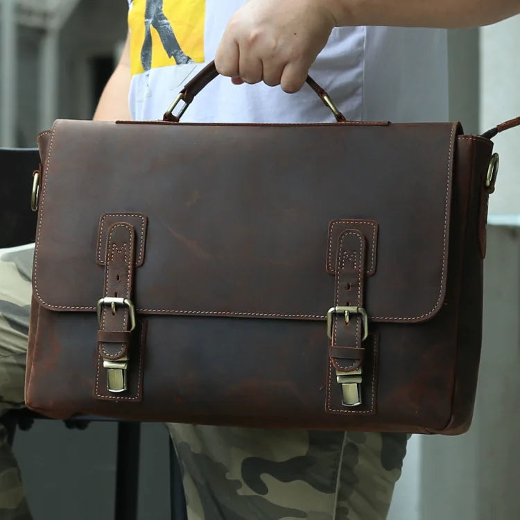 15.6 in Laptop Leather Bag