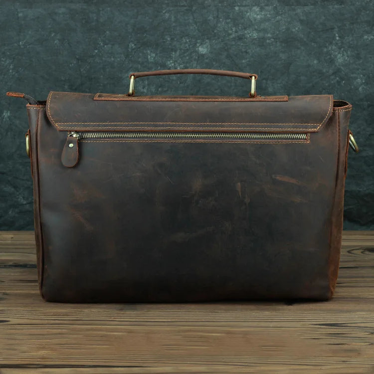 15.6 in Laptop Leather Bag