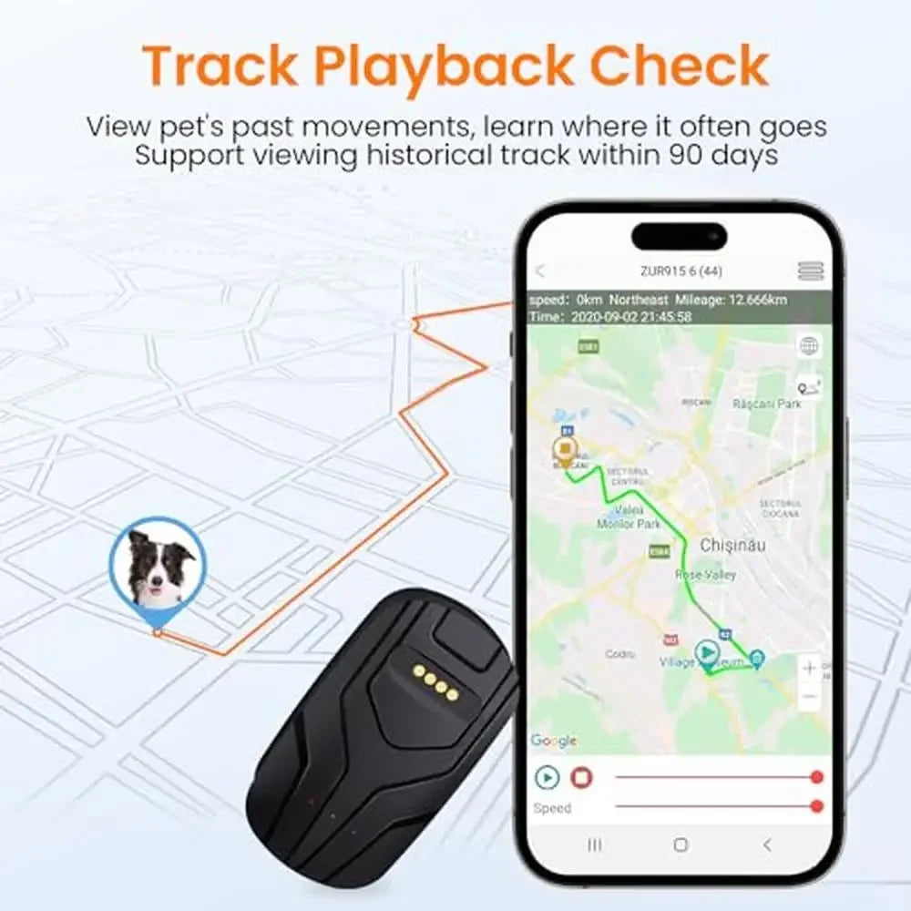 GPS Wireless Fence Pet Tracking Smart Dog Collar