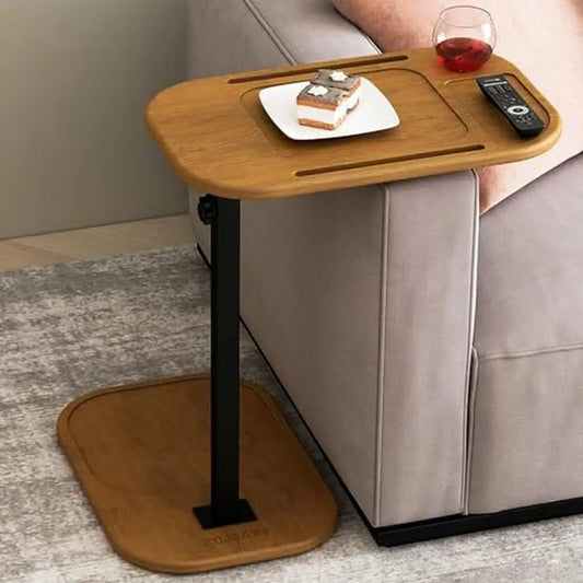 Adjustable Height C Shaped End Table