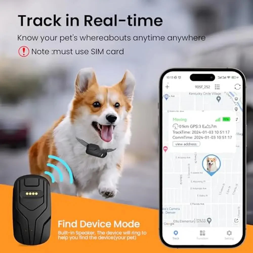 GPS Wireless Fence Pet Tracking Smart Dog Collar