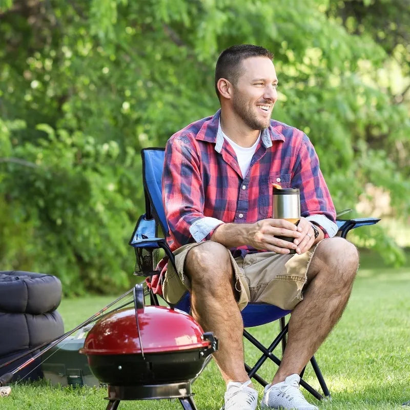 Folding Camping, Lawn, Beach Chairs, 4 Pack