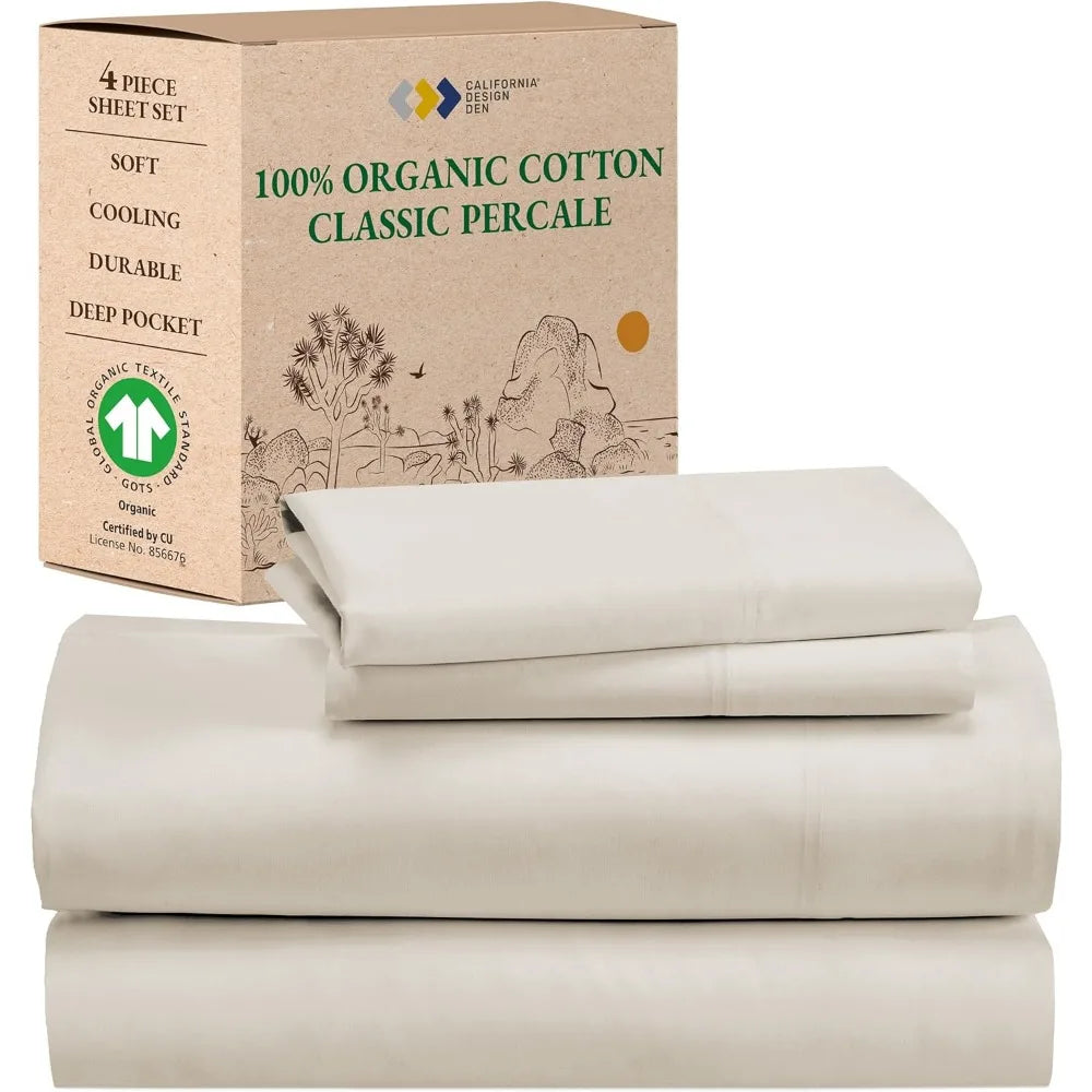 Soft 100% Organic Cotton Sheet Sets