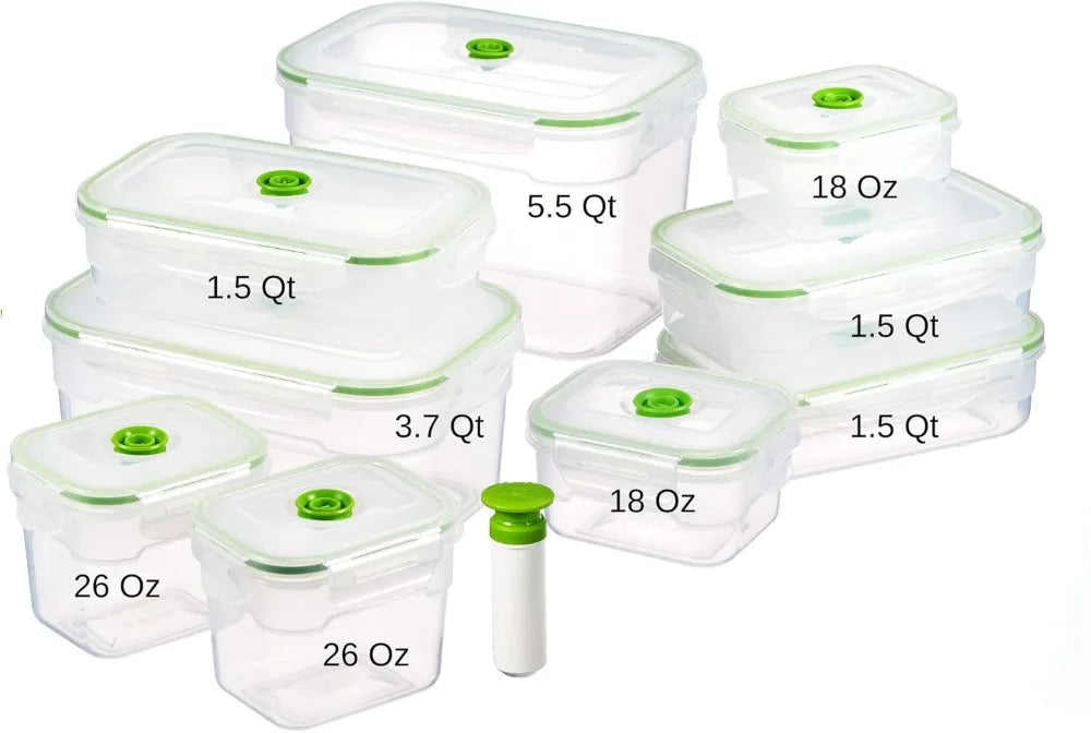 Vacuum Seal Food Storage Container Set