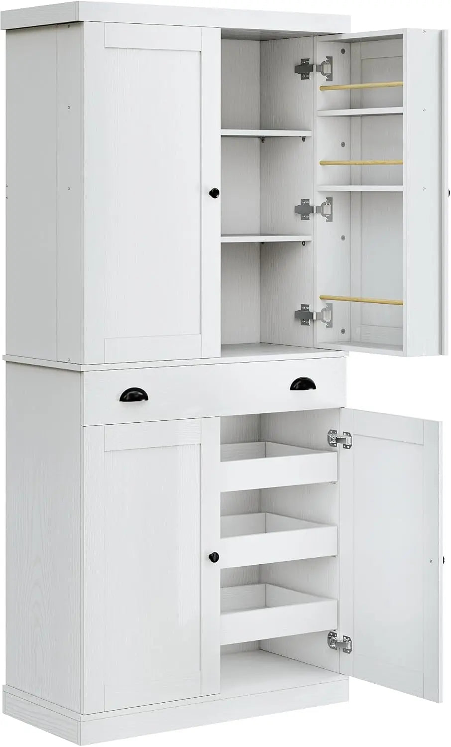 72" Kitchen Pantry Freestanding Cabinet