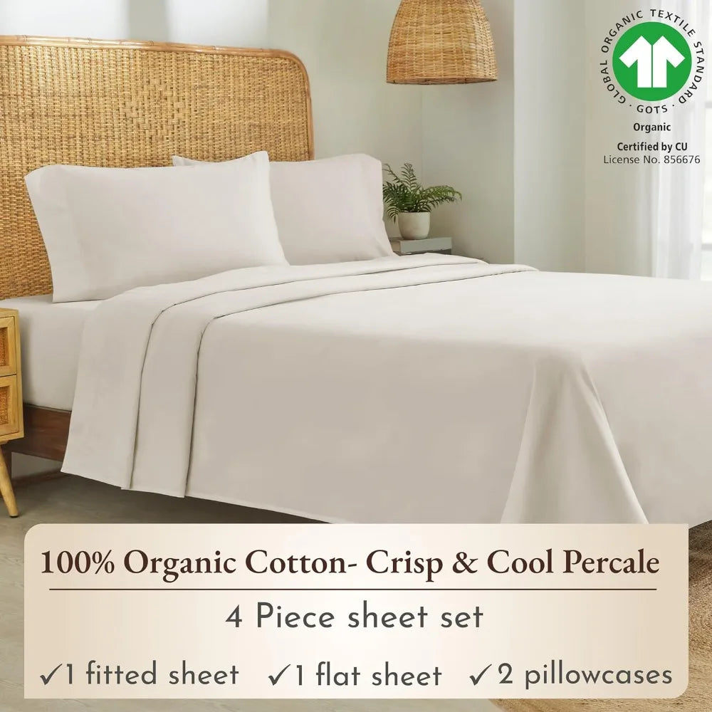 Soft 100% Organic Cotton Sheet Sets