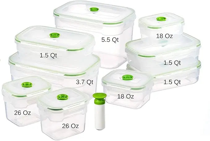 Vacuum Seal Food Storage Container Set