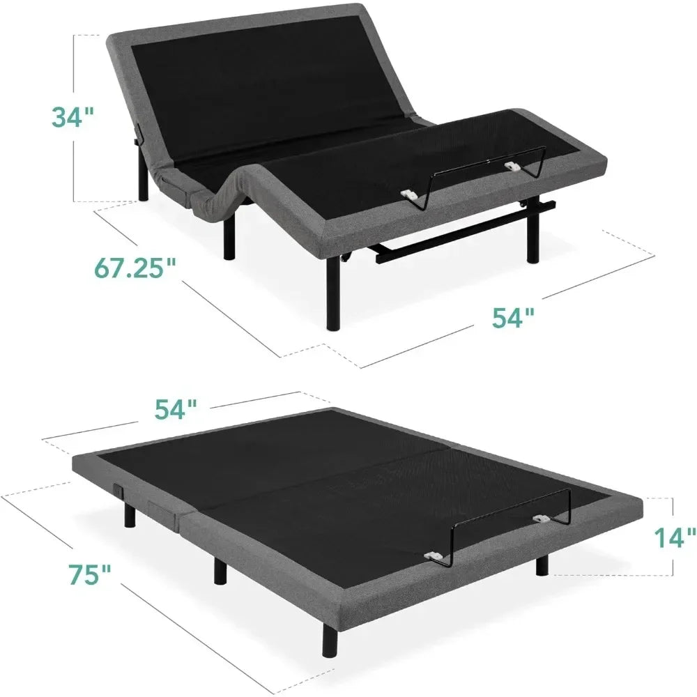 Queen Size Adjustable Bed Frame with Zero Gravity Base