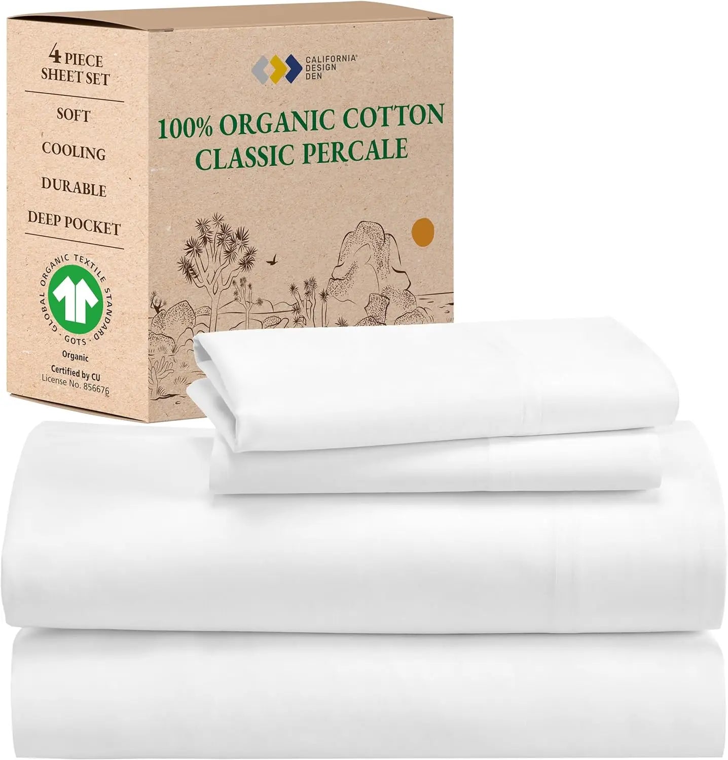 Soft 100% Organic Cotton Sheet Sets