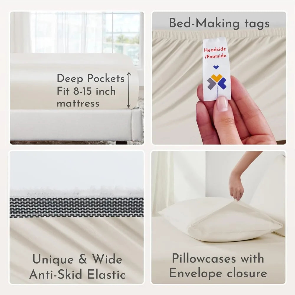 Soft 100% Organic Cotton Sheet Sets